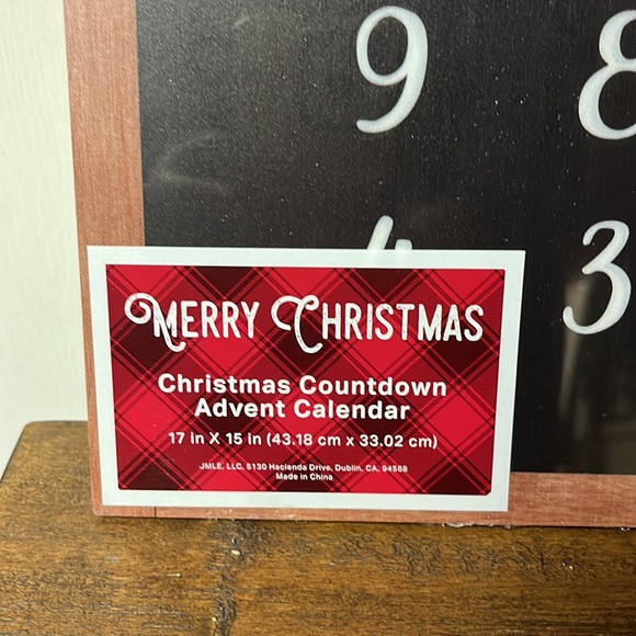 Wall hanging Christmas countdown calendar - Picture 2 of 2